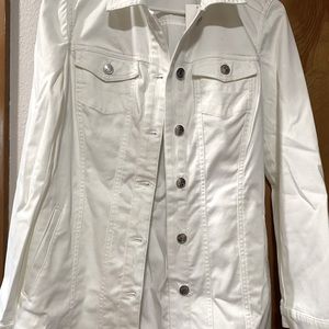 Chico’s White Jean Jacket size 0